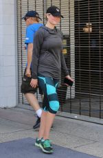 KATE UPTON Playing Tennis at a Court in Beverly Hills 11/20/2015
