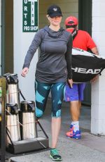 KATE UPTON Playing Tennis at a Court in Beverly Hills 11/20/2015