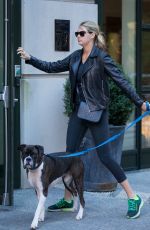 KATE UPTON Walks Her Dog in New York 10/30/2015