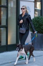 KATE UPTON Walks Her Dog in New York 10/30/2015