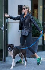 KATE UPTON Walks Her Dog in New York 10/30/2015