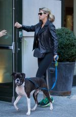 KATE UPTON Walks Her Dog in New York 10/30/2015