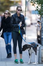 KATE UPTON Walks Her Dog in New York 10/30/2015