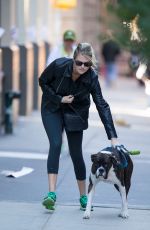 KATE UPTON Walks Her Dog in New York 10/30/2015
