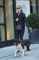KATE UPTON Walks Her Dog in New York 10/30/2015