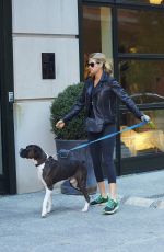 KATE UPTON Walks Her Dog in New York 10/30/2015
