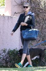 KATE UPTON Walks Her Dog Out in Beverly Hills 11/17/2015