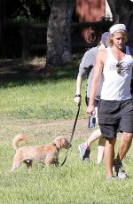 KATE UPTON Walks Her Dog Out in Brentwood 11/21/2015