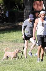 KATE UPTON Walks Her Dog Out in Brentwood 11/21/2015