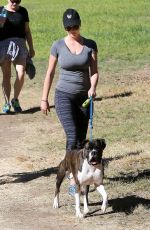 KATE UPTON Walks Her Dog Out in Brentwood 11/21/2015