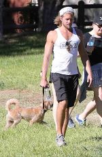 KATE UPTON Walks Her Dog Out in Brentwood 11/21/2015