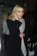 KATE WINSLET Leaves Claridges Hotel in London 11/03/2015