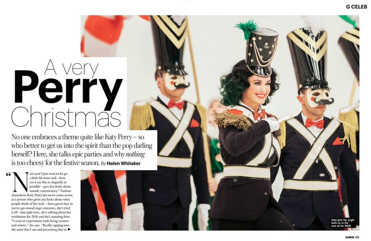KATY PERRY in Glamour Magazine, UK December 2015 Issue KATY PERRY in Glamour Magazine, UK December 2015 Issue