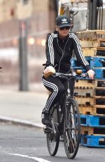 KATY PERRY Riding Her Bike Out in New York 11/06/2015