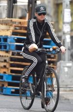 KATY PERRY Riding Her Bike Out in New York 11/06/2015