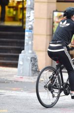 KATY PERRY Riding Her Bike Out in New York 11/06/2015