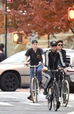 KATY PERRY Riding Her Bike Out in New York 11/06/2015