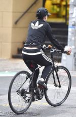 KATY PERRY Riding Her Bike Out in New York 11/06/2015