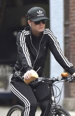 KATY PERRY Riding Her Bike Out in New York 11/06/2015