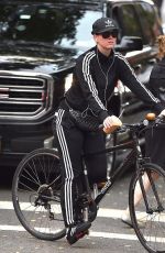 KATY PERRY Riding Her Bike Out in New York 11/06/2015