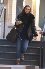 KEIRA KNIGHTLEY Leaves Her Apartment in New York 11/14/2015