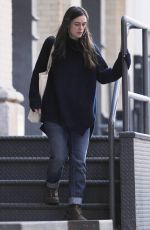KEIRA KNIGHTLEY Leaves Her Apartment in New York 11/25/2015