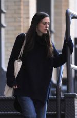 KEIRA KNIGHTLEY Leaves Her Apartment in New York 11/25/2015