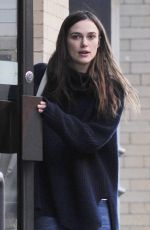 KEIRA KNIGHTLEY Leaves Her Apartment in New York 11/25/2015