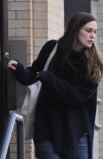 KEIRA KNIGHTLEY Leaves Her Apartment in New York 11/25/2015