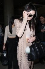 KENDALL and KYLIE JEENER Arrives at LAX AIrport in Los Angeles 11/19/2015