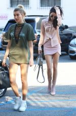 KENDALL JENNER and HAILEY BALDWIN Arrives at Fred Segal in West Hollywood 11/21/2015
