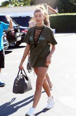 KENDALL JENNER and HAILEY BALDWIN Arrives at Fred Segal in West Hollywood 11/21/2015