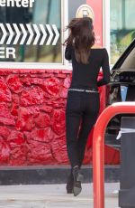 KENDALL JENNER at a Gas Station in Los Angeles 11/25/2015