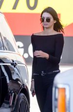 KENDALL JENNER at a Gas Station in Los Angeles 11/25/2015