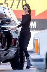 KENDALL JENNER at a Gas Station in Los Angeles 11/25/2015