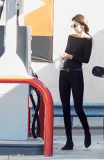KENDALL JENNER at a Gas Station in Los Angeles 11/25/2015