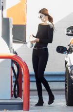 KENDALL JENNER at a Gas Station in Los Angeles 11/25/2015