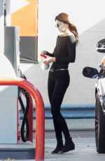 KENDALL JENNER at a Gas Station in Los Angeles 11/25/2015