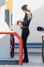 KENDALL JENNER at a Gas Station in Los Angeles 11/25/2015