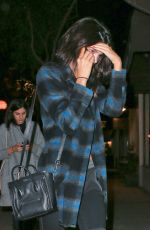 KENDALL JENNER Out for Dinner in Beverly Hills 11/24/2015