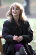 KERI RUSSELL on the Set of The Americans in Queens 11/07/2015