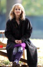 KERI RUSSELL on the Set of The Americans in Queens 11/07/2015