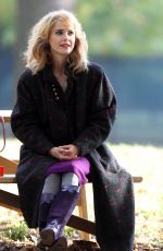 KERI RUSSELL on the Set of The Americans in Queens 11/07/2015