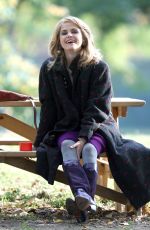 KERI RUSSELL on the Set of The Americans in Queens 11/07/2015