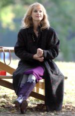 KERI RUSSELL on the Set of The Americans in Queens 11/07/2015