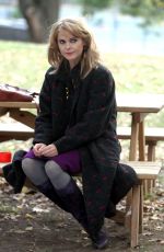 KERI RUSSELL on the Set of The Americans in Queens 11/07/2015