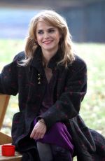 KERI RUSSELL on the Set of The Americans in Queens 11/07/2015