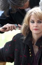 KERI RUSSELL on the Set of The Americans in Queens 11/07/2015