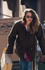 KERI RUSSELL Riding a Bike Out in New York 11/25/2015