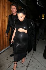 KIM KARDASHIAN Arrives Kendall Jenner’s 20th Birthday Party at The Nice Guy in West Hollywood 11/03/2015